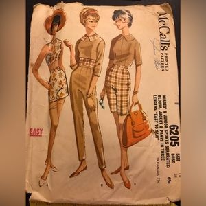 Size 14 McCalls Vintage (used) Pattern 6205